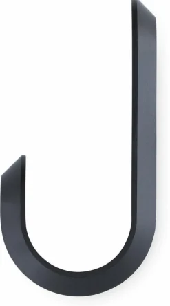 2 patères en aluminium noir Curve Matt noir - Normann Copenhagen
