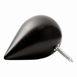 2 Patères en bois noires L Dropit noir - Normann Copenhagen