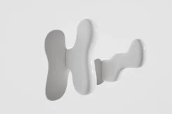 2 Patères en céramique blanche Klump - Petite friture