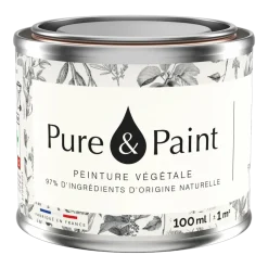 Peinture végétale velouté Blanc 100ML - Pure & Paint