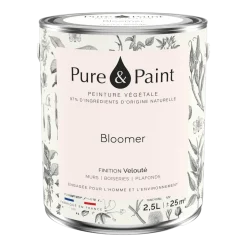 Peinture végétale velouté Bloomer 2,5L - Pure & Paint