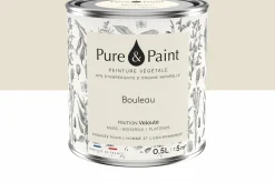 Peinture végétale velouté Bouleau 0,5L - Pure & Paint