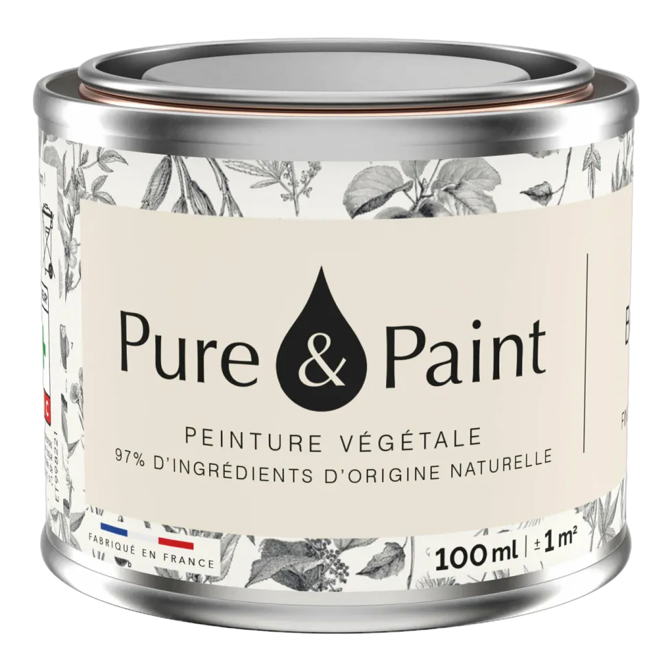 Peinture végétale velouté Bouleau 100ML - Pure & Paint