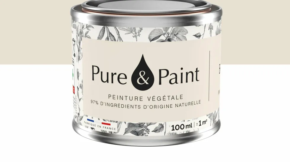 Peinture végétale velouté Bouleau 100ML - Pure & Paint