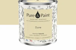 Peinture végétale velouté Dune 0,5L - Pure & Paint