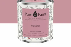 Peinture végétale velouté Flandres 0,5L - Pure & Paint