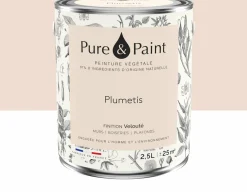 Peinture végétale velouté Plumetis 2,5L - Pure & Paint
