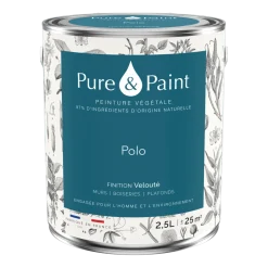 Peinture végétale velouté Polo 2,5L - Pure & Paint