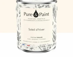 Peinture végétale velouté Soleil d'hiver 2,5L - Pure & Paint