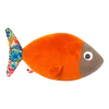 Peluche poisson tabac et imprimé floral Louisette - Adada