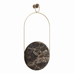 Pendule en marbre Emperador et laiton Eslabón G - Nomon