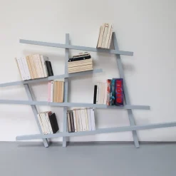 Petite bibliothèque en hêtre laqué Noir Mikado - Compagnie