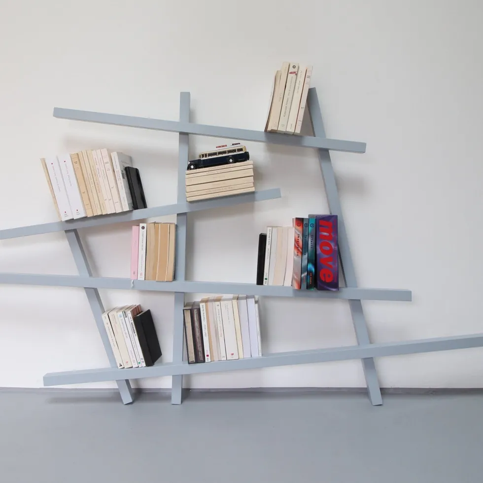Petite bibliothèque en hêtre laqué Noir Mikado - Compagnie