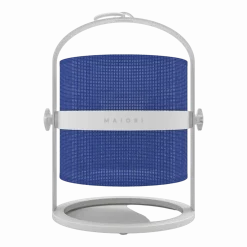 Petite lampe abat-jour bleu marine et cadre blanc La Lampe Petite - Maiori