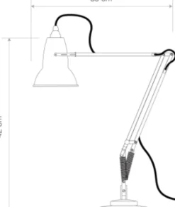Petite lampe de bureau grise 50 cm Original 1227 Mini - Anglepoise