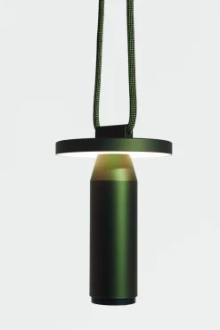 Petite lampe nomade en aluminium vert Quasar - Petite Friture