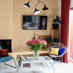 Petite table blanche double Flex - Nuki Shop