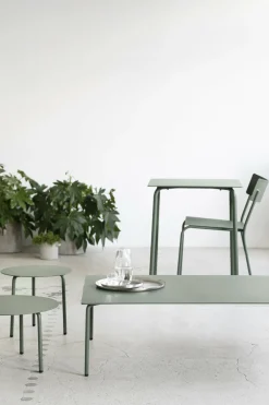 Petite table en aluminium vert August - Serax