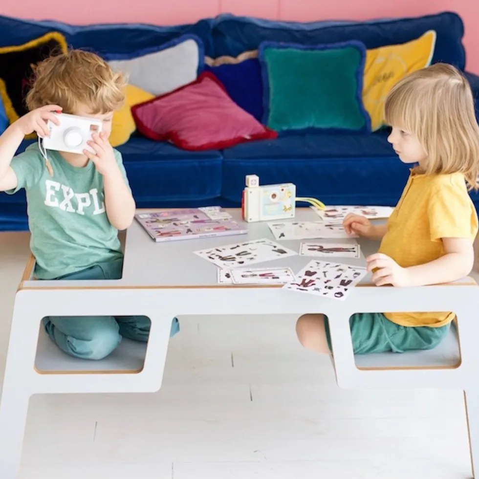 Petite table naturelle double Flex - Nuki Shop