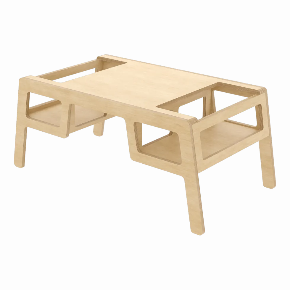 Petite table naturelle double Flex - Nuki Shop