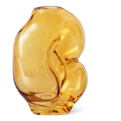 Petit vase en verre Gleam Amber - HKLIVING