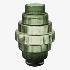 Petit vase en verre vert Steps - Pols Potten