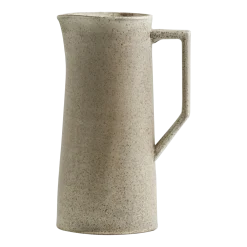 Pichet en grès sable 1800ml 12x26cm Venda - Nordal