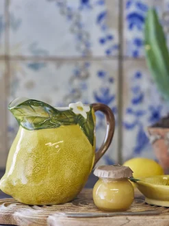Pichet Limone en grès jaune - Bloomingville