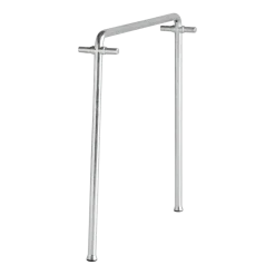 Pied central pour banc de jardin en acier peint gris galvanisé Palissade - HAY