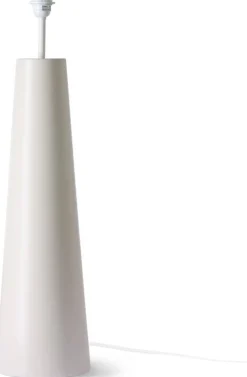 Pied de lampadaire conique en grès crème XL - HKliving