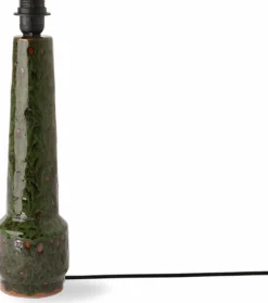 Pied de lampe rétro en grès vert - HKliving
