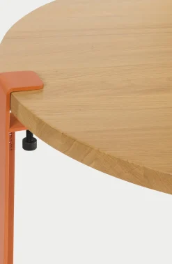 Pied de table en acier rouge tangerine 43 cm - TIPTOE