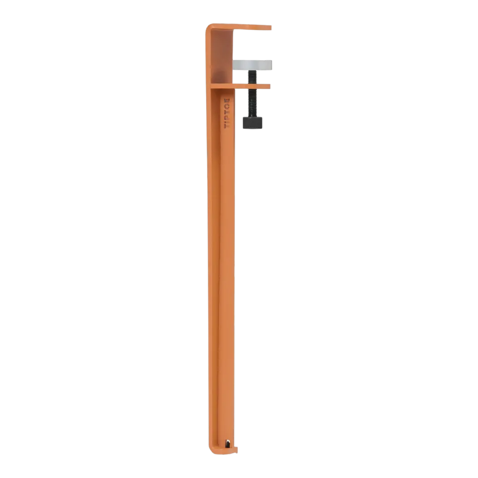 Pied de table en acier rouge tangerine 43 cm - TIPTOE