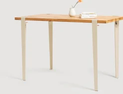 Pied d'extérieur en acier blanc crème 75 cm Midi - TIPTOE