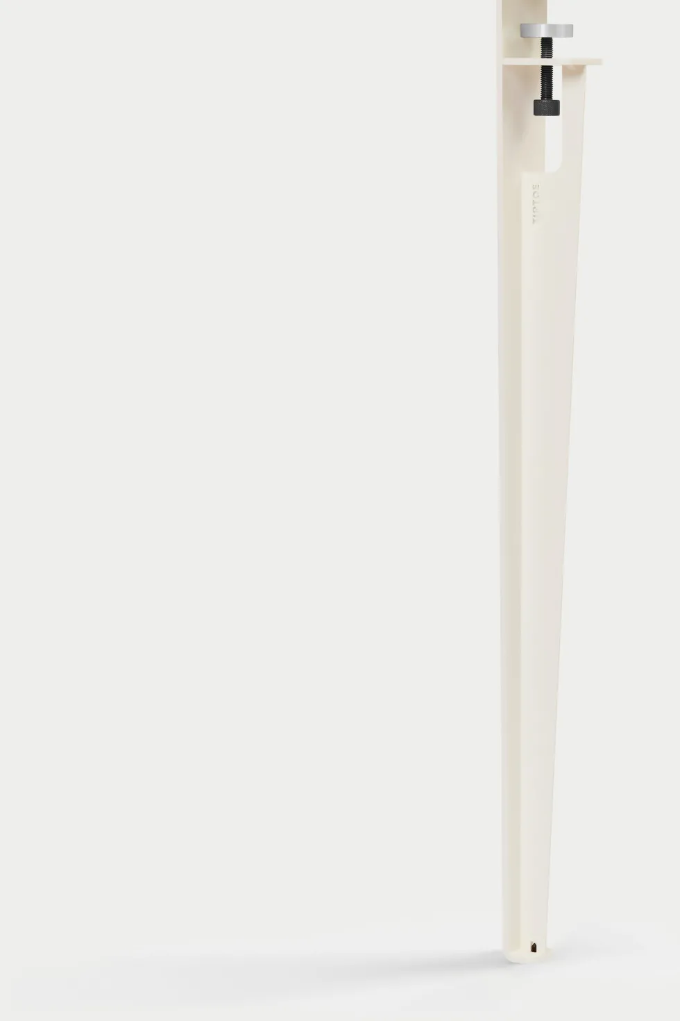 Pied d'extérieur en acier blanc crème 75 cm Midi - TIPTOE