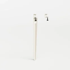 Pied d'extérieur en acier blanc crème 75 cm Midi - TIPTOE