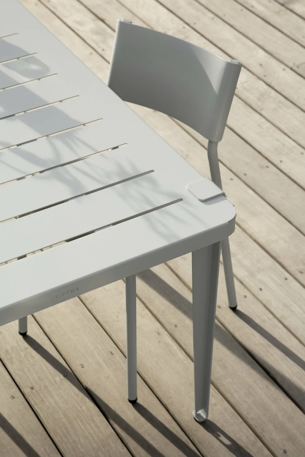 Pied d'extérieur en acier gris craie 75 cm Midi - TIPTOE