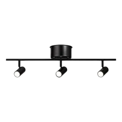 Plafonnier 3 branches en métal noir 66,4cm Track Cato - Belid