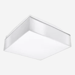 Plafonnier carré blanc 35 cm Horus - Sollux