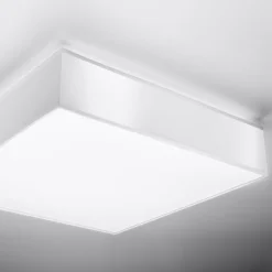 Plafonnier carré blanc 45 cm Horus - Sollux