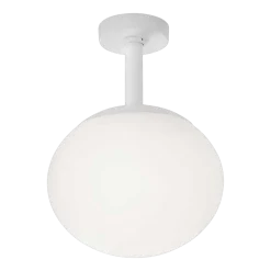 Plafonnier de jardin en laiton blanc 30cm Elipse PF/30 - Bover