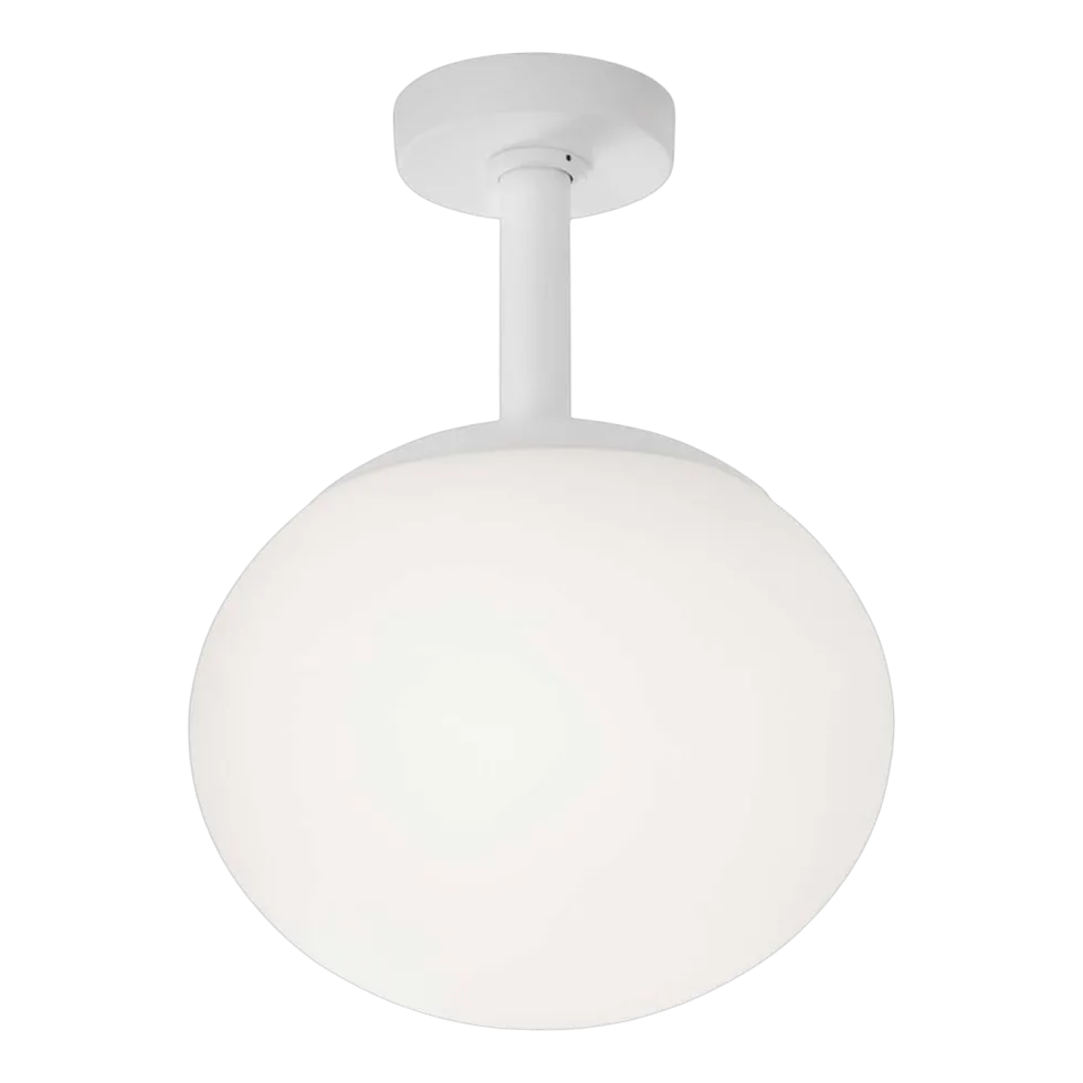 Plafonnier de jardin en laiton blanc 30cm Elipse PF/30 - Bover