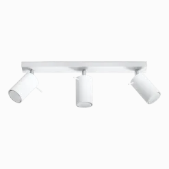 Plafonnier en acier blanc Ring 3 - Sollux