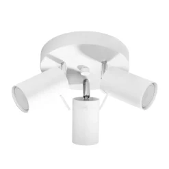 Plafonnier en acier blanc 20x18cm Ring 3P - Sollux