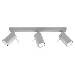 Plafonnieren acier gris 45x6x16cm Ring 3 - Sollux
