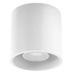 Plafonnier en aluminium blanc 10cm Orbis 1 - Sollux