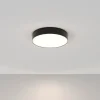 Plafonnier en aluminium et plastique noir 30 x 5,5 cm Zon - Maytoni
