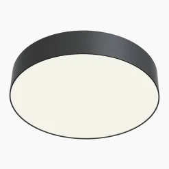 Plafonnier en aluminium et plastique noir 30 x 5,5 cm Zon - Maytoni