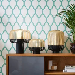 Plafonnier en bambou noir L Bamboo - Forestier
