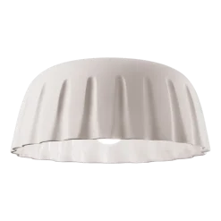 Plafonnier en céramique blanc naturel 40x17cm Madame Grès - Ferroluce